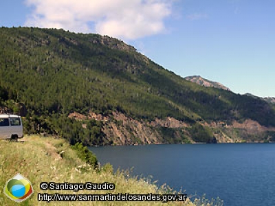 Panorámica 180º Lago Lácar (Santiago Gaudio)