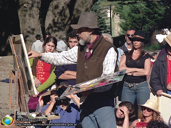 Foto Muestra de pintura en el lago (Santiago Gaudio)