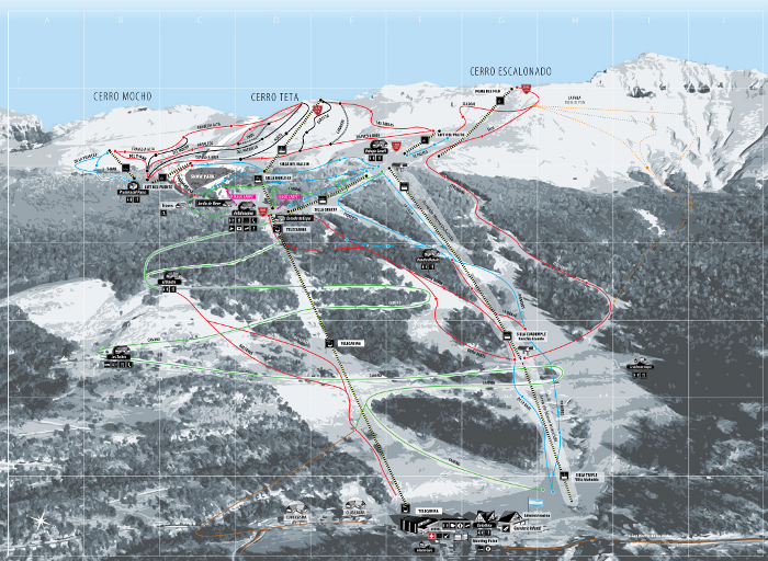 Mapa de pistas Mapa de pistas